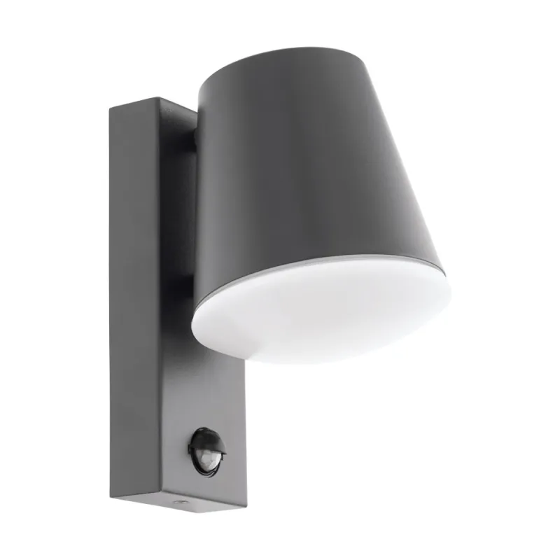 Aplica Exterior Eglo Caldiero 97451, E27 1X10W Ip44, Otel Zincat, Alb