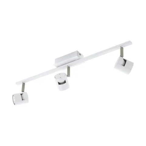 Plafoniera Eglo Vergiano 97508, Gu10 3X5W, Otel, Aluminiu, Nichel Mat, Alb