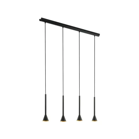Suspensie Eglo Cortaderas 97605, Gu10 4X5W, Otel, Auriu, Negru