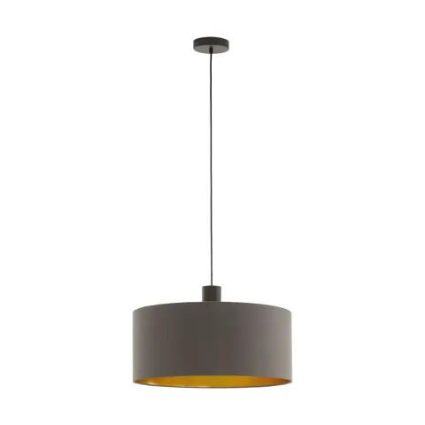 Pendul Eglo Concessa 1 97683, E27 1X60W Ø530Mm, Cappuccino, Auriu