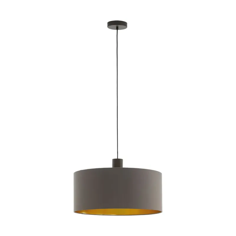 Pendul Eglo Concessa 1 97683, E27 1X60W Ø530Mm, Cappuccino, Auriu