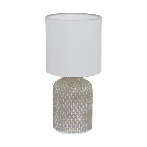 Veioza Eglo Bellariva 97774, E14 1X40W Ø150Mm, Ceramica,Textil, Alb