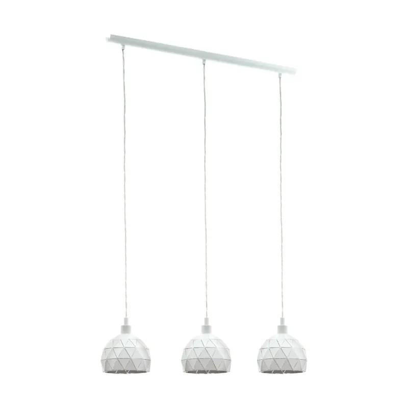 Suspensie Eglo Roccaforte 97857, E14 3X40W, Otel, Alb
