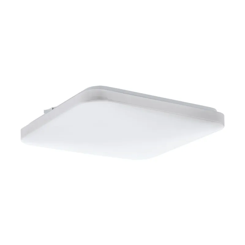 Plafoniera Eglo Frania 97875, Led 17.3W 2000Lm 3000K, Otel, Alb
