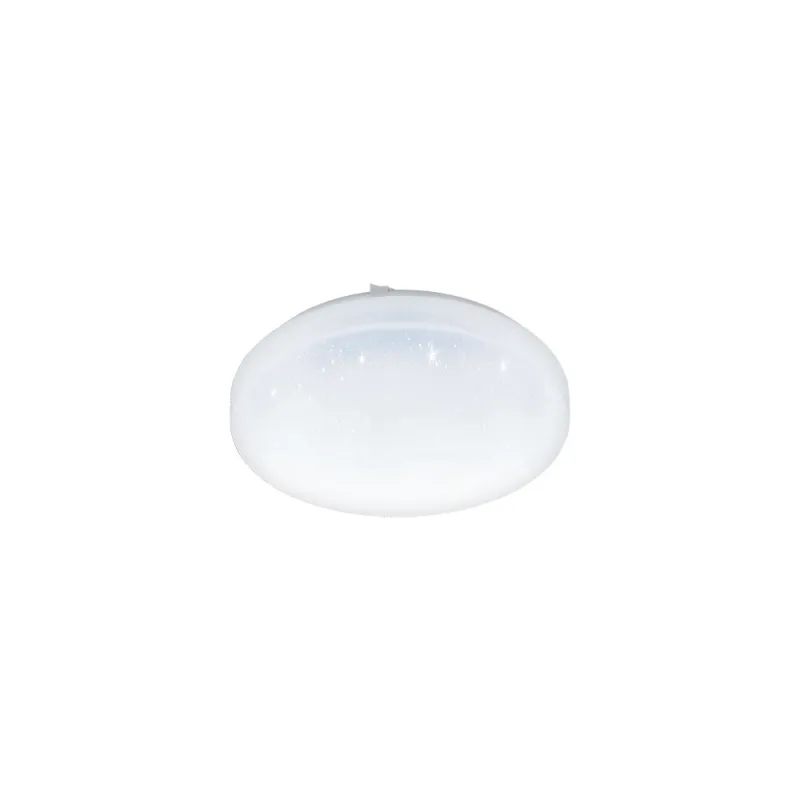 Plafoniera Eglo Frania-S 97877, Led 11.5W 1350Lm 3000K Ø280Mm, Efect De Cristal, Alb