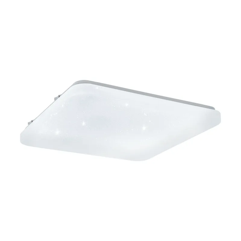 Plafoniera Eglo Frania-S 97882, Led 17.3W 2000Lm 3000K, Efect De Cristal, Alb