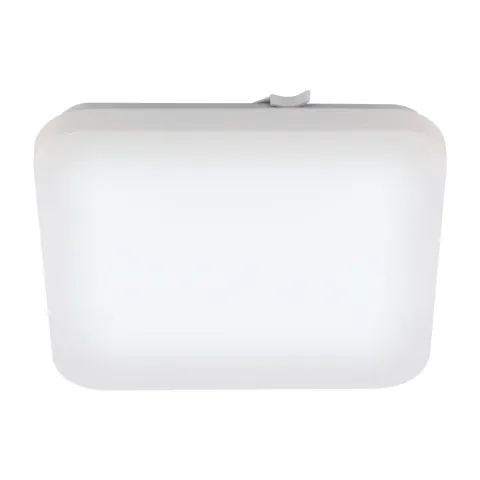 Plafoniera Eglo Frania 97885, Led 17.3W 2000Lm 3000K Ip44, Otel, Alb