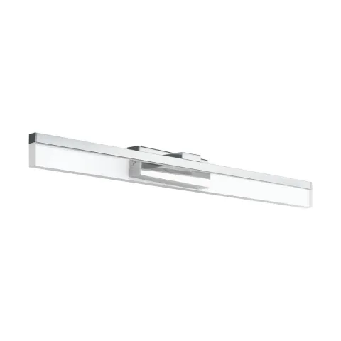 Aplica Baie Eglo Palmital 97966, Led 1X10W 1300Lm 3000K Ip44, Aluminiu, Otel, Transparent