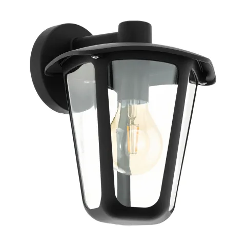 Aplica Exterior Eglo Monreale 98121, E27 1X60W Ip44, Aluminiu Turnat, Transparent