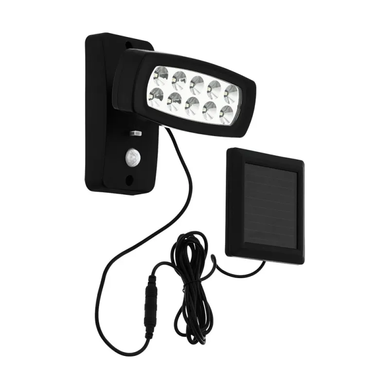 Aplica Exterior Eglo Palizzi 98187, Solar-Led 2W 150Lm 3000K Ip44, Plastic, Transparent