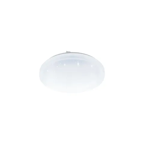 Plafoniera Eglo Frania-A 98294, Led 12W 1050Lm 2700-6500K Ip44 Ø300Mm, Efect De Cristal, Alb
