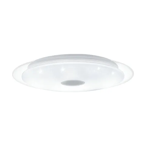 Plafoniera Eglo Lanciano 1 98323, Led 24W 1900Lm 3000K, 4000K, 5000K Ø400Mm, Efect De Cristal, Crom, Alb