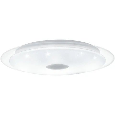 Plafoniera Eglo Lanciano 1 98324, Led 36W 3300Lm 3000K, 4000K, 5000K Ø560Mm, Efect De Cristal, Crom, Alb