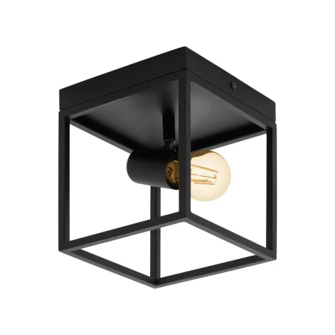 Plafoniera Eglo Silentina 98331, E27 1X40W, Otel, Negru
