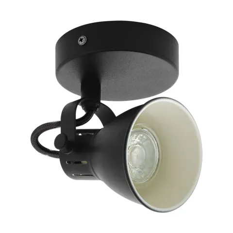 Aplica Eglo Seras 2 98397, Gu10 1X3.3W Ø100Mm, Otel, Negru