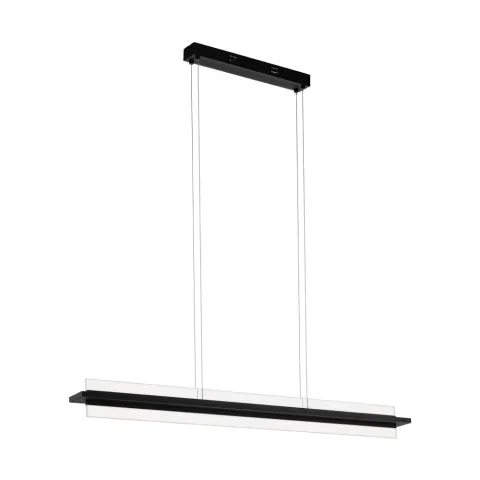 Suspensie Eglo Spadafora 98495, Led 14.5W 2050Lm 3000K, Aluminiu, Otel, Alb, Transparent