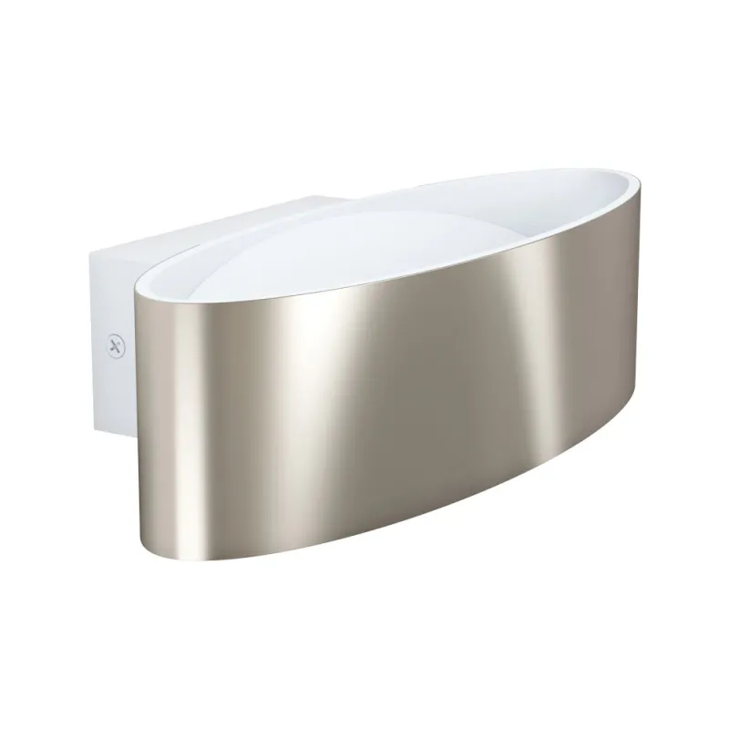 Aplica Eglo Maccacari 98543, Led 10W 1100Lm 3000K, Aluminiu, Otel, Transparent