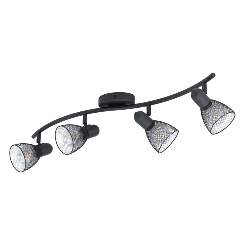 Plafoniera Eglo Carovigno 98623, E14 4X40W, Otel, Negru