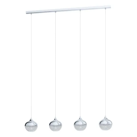 Suspensie Eglo Mioglia 1 98628, E14 4X25W, Otel, Transparent, Alb Granulat