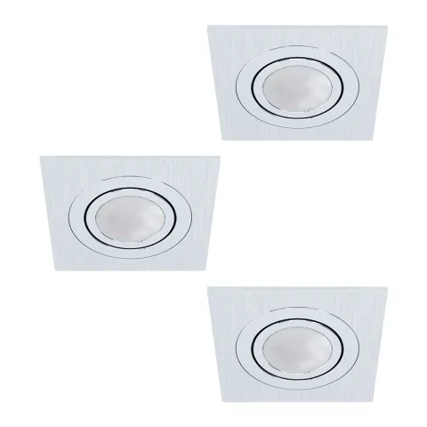 Set 3 Spoturi Incastrate Eglo Areitio 98637, Gu10 3X5W