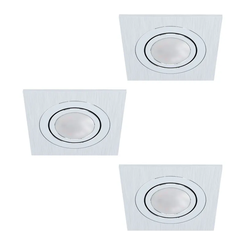 Set 3 Spoturi Incastrate Eglo Areitio 98637, Gu10 3X5W
