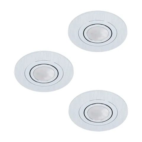 Set 3 Spoturi Incastrate Eglo Areitio 98639, Gu10 3X5W Ø110Mm