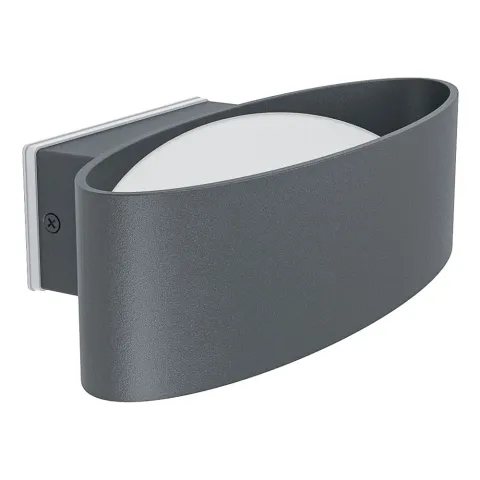 Aplica Exterior Eglo Chinoa 98711, Led 10W 1100Lm 3000K Ip44, Otel, Aluminiu, Transparent