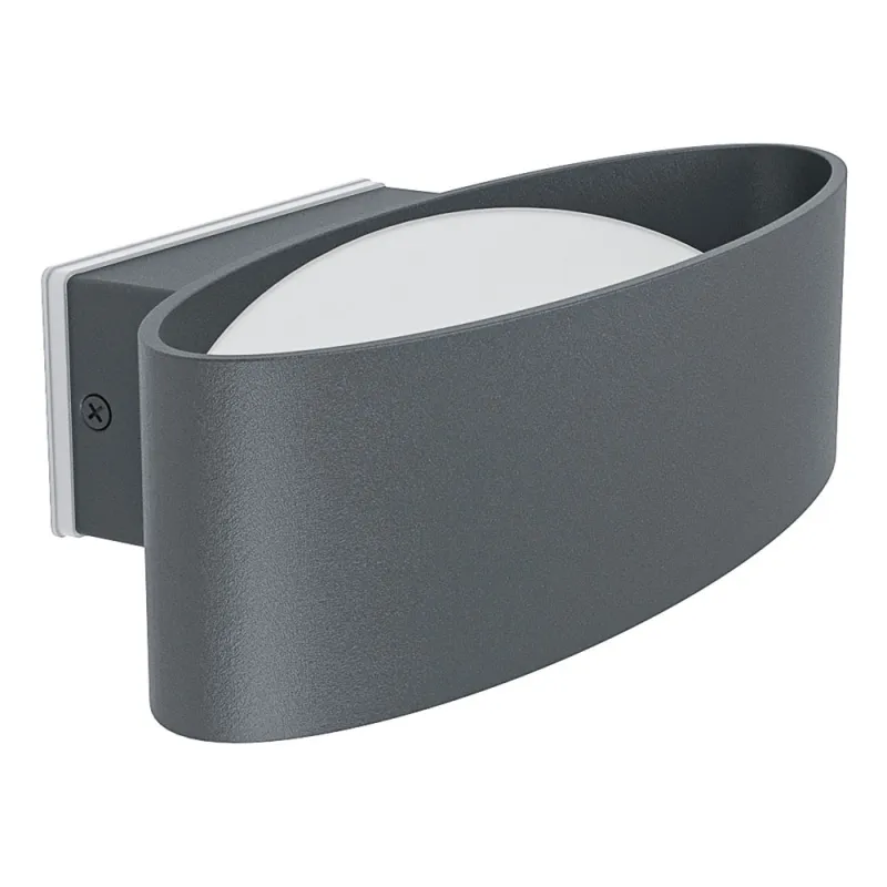 Aplica Exterior Eglo Chinoa 98711, Led 10W 1100Lm 3000K Ip44, Otel, Aluminiu, Transparent