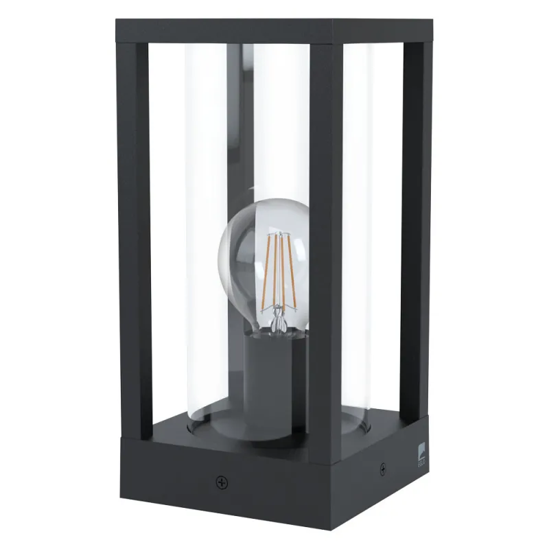 Veioza Exterior Eglo Cascinetta 98714, E27 1X40W Ip44, Sticla, Negru