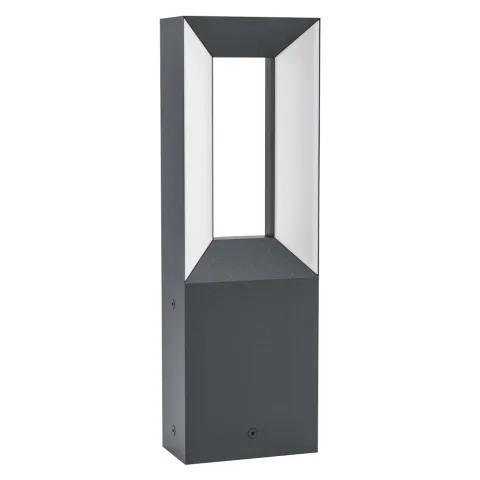 Stalp Exterior Eglo Riforano 98727, Led 2X5W 1100Lm 3000K Ip44, Negru