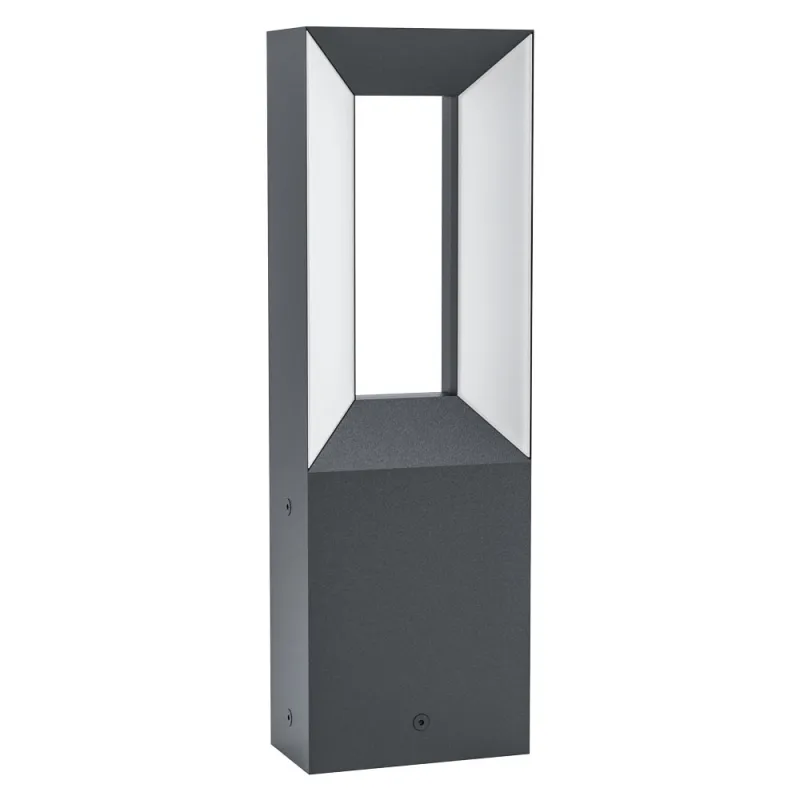 Stalp Exterior Eglo Riforano 98727, Led 2X5W 1100Lm 3000K Ip44, Negru