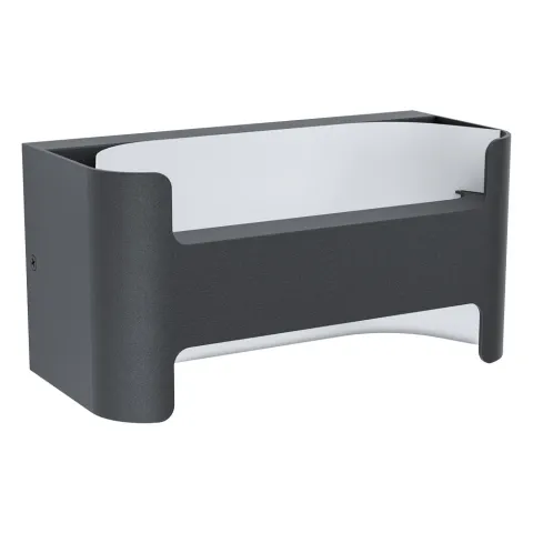 Aplica Exterior Eglo Passirano 98729, Led 4.8W 500Lm 3000K Ip44, Aluminiu Turnat, Transparent
