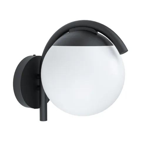 Aplica Exterior Eglo Prata Vecchia 98731, E27 1X28W Ip44, Otel Zincat, Alb