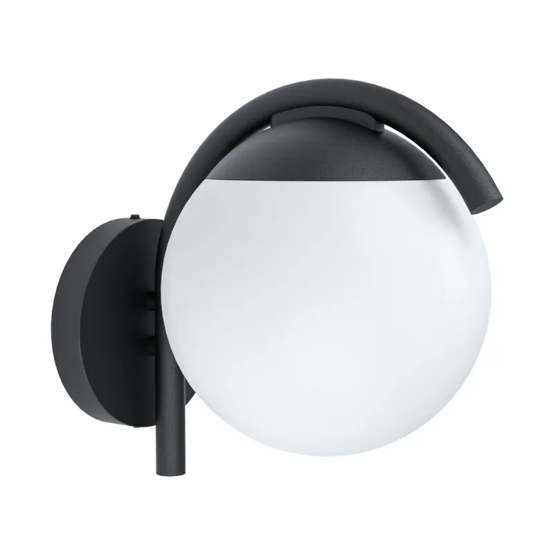 Aplica Exterior Eglo Prata Vecchia 98731, E27 1X28W Ip44, Otel Zincat, Alb