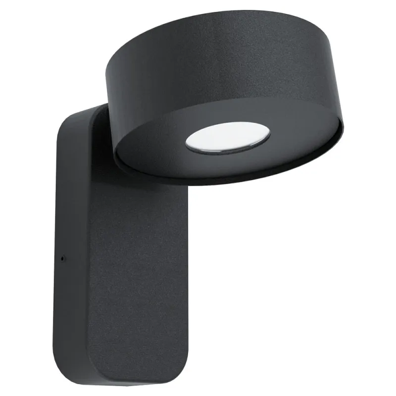 Aplica Exterior Eglo Palosco 98737, Led 6W 500Lm 3000K Ip44, Otel Zincat, Transparent