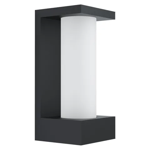 Aplica Exterior Eglo Cividino 98744, Led 6W 500Lm 3000K Ip44, Sticla Satinata, Negru