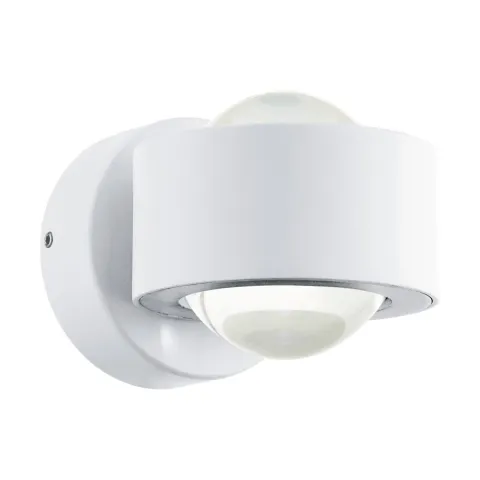 Aplica Exterior Eglo Treviolo 98747, Led 2X2W 460Lm 3000K Ip44, Sticla, Alb