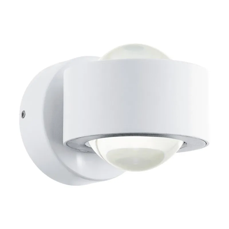 Aplica Exterior Eglo Treviolo 98747, Led 2X2W 460Lm 3000K Ip44, Sticla, Alb