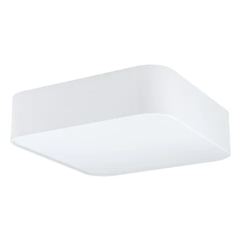 Plafoniera Eglo Pasteri Square 99089, E27 5X25W, Textil, Alb
