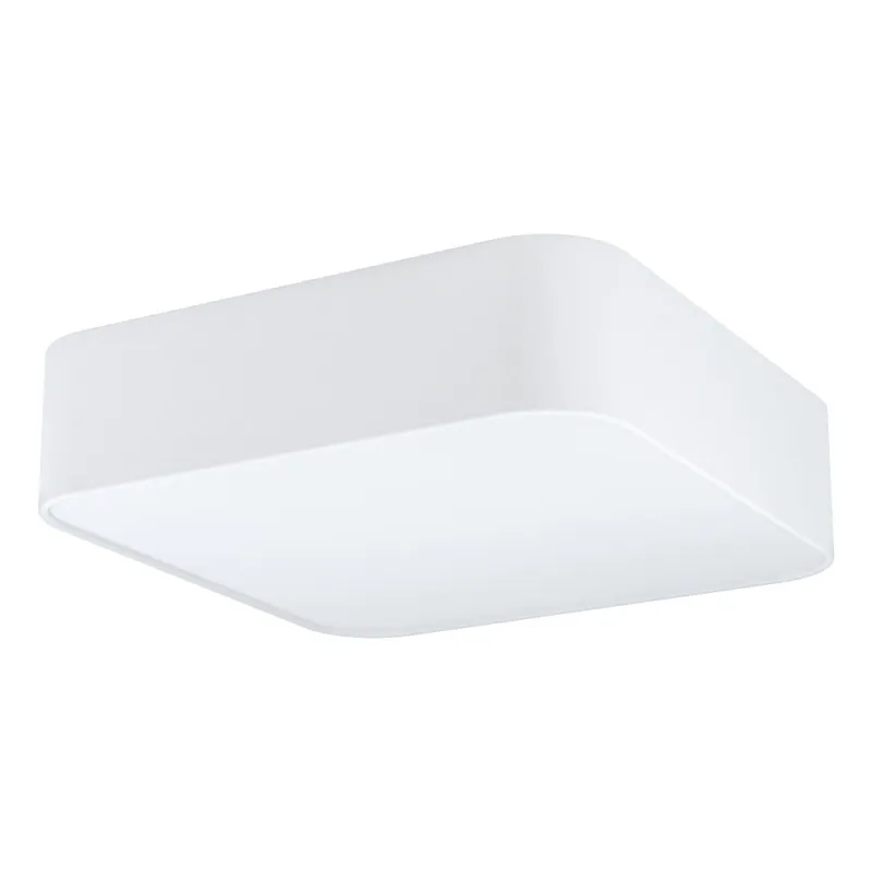 Plafoniera Eglo Pasteri Square 99089, E27 5X25W, Textil, Alb