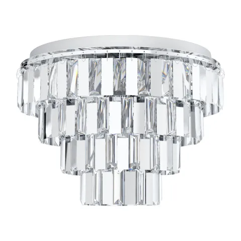 Plafoniera Eglo Erseka 99093, E14 7X40W Ø485Mm, Cristal, Transparent