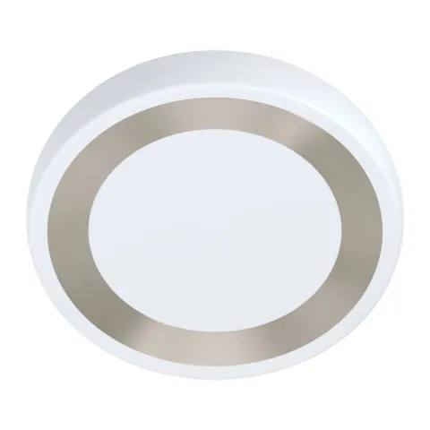 Plafoniera Eglo Ruidera 99108, Led 22W 2400Lm 3000K Ø480Mm, Otel, Alb, Argintiu