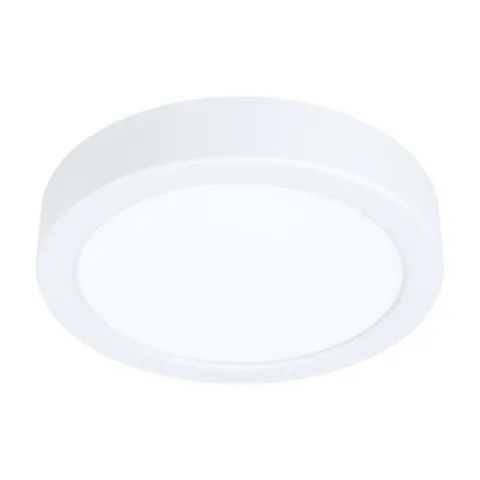 Plafoniera Eglo Fueva 5 99215, Led 10.5W 1200Lm 3000K Ø160Mm, Otel, Alb