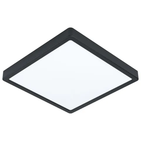 Plafoniera Eglo Fueva 5 99271, Led 20W 2300Lm 3000K Ip44, Otel, Negru