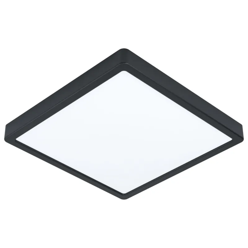 Plafoniera Eglo Fueva 5 99271, Led 20W 2300Lm 3000K Ip44, Otel, Negru