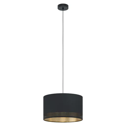 Pendul Eglo Esteperra 99273, E27 1X40W Ø380Mm, Negru, Auriu