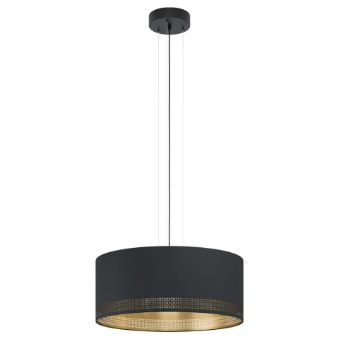 Pendul Eglo Esteperra 99274, E27 3X40W Ø530Mm, Negru, Auriu