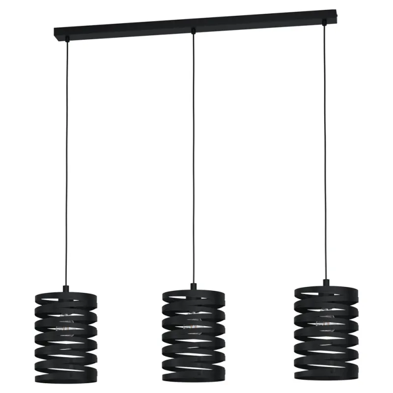 Suspensie Eglo Cremella 99347, E27 3X40W, Otel, Negru