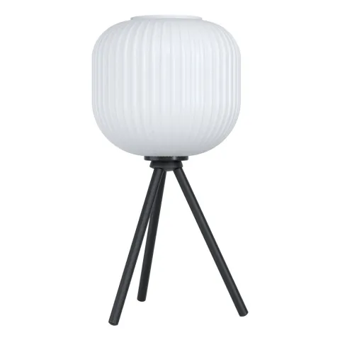Veioza Eglo Mantunalle 99369, E27 1X40W Ø200Mm, Sticla, Negru