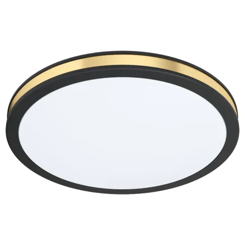 Plafoniera Eglo Pescaito 99406, Led 11W 1350Lm 3000K Ø280Mm, Otel, Alb, Auriu